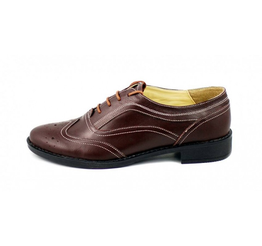Oferta marimea 37, 39 Pantofi dama maro casual din piele naturala - LP29M Oferta marimea 37, 39 Pantofi dama maro casual din piele naturala - LP29M