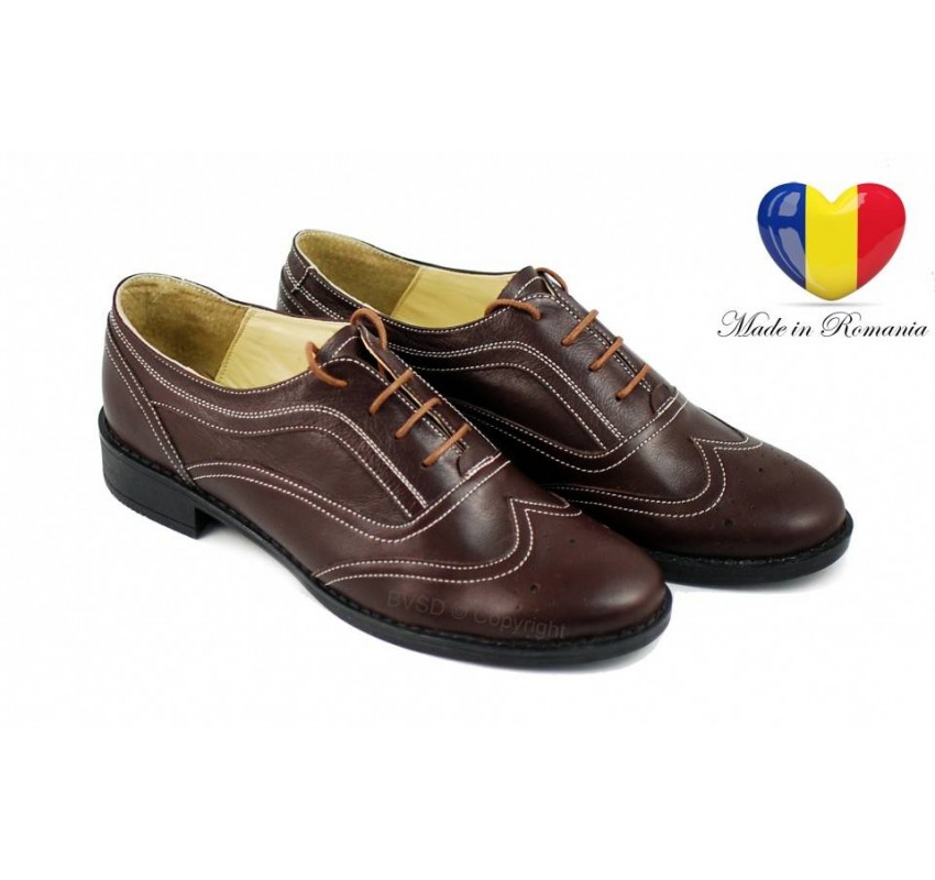Oferta marimea 37, 39 Pantofi dama maro casual din piele naturala - LP29M Oferta marimea 37, 39 Pantofi dama maro casual din piele naturala - LP29M