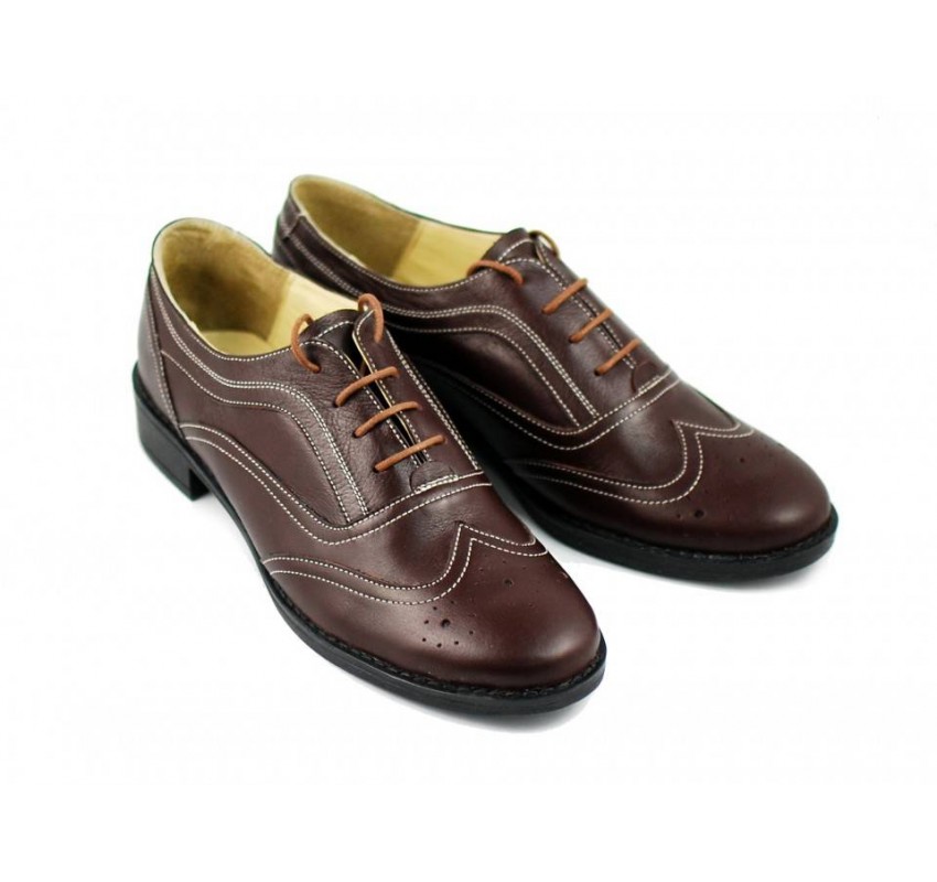 Oferta marimea 37, 39 Pantofi dama maro casual din piele naturala - LP29M Oferta marimea 37, 39 Pantofi dama maro casual din piele naturala - LP29M