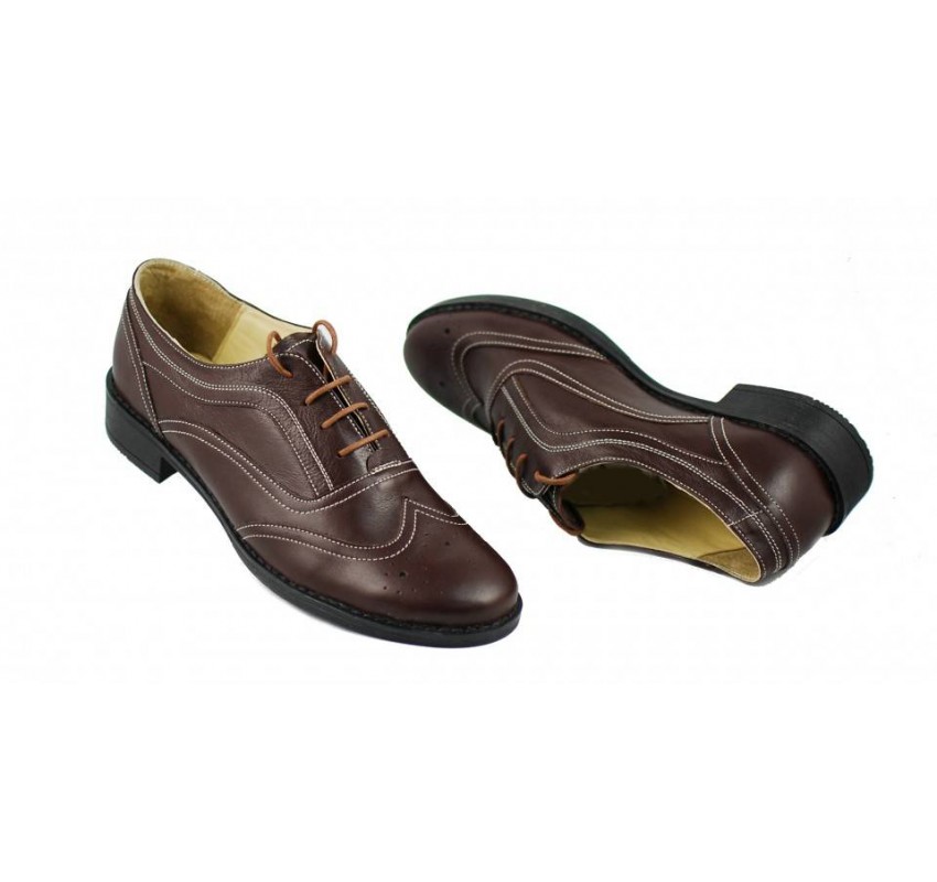 Oferta marimea 37, 39 Pantofi dama maro casual din piele naturala - LP29M Oferta marimea 37, 39 Pantofi dama maro casual din piele naturala - LP29M
