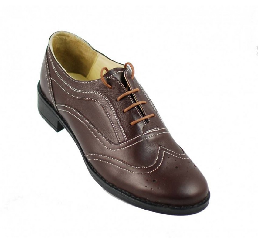 Oferta marimea 37, 39 Pantofi dama maro casual din piele naturala - LP29M Oferta marimea 37, 39 Pantofi dama maro casual din piele naturala - LP29M