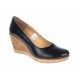 OFERTA  marimea  36, 41  - Pantofi dama, casual, din piele naturala box, platforme de 7 cm - MARA LP3550N