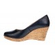 OFERTA  marimea  36, 41  - Pantofi dama, casual, din piele naturala box, platforme de 7 cm - MARA LP3550N