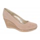 Pantofi dama casual din piele naturala intoarsa bej MARA LP3550VB