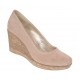 Pantofi dama casual din piele naturala intoarsa bej MARA LP3550VB