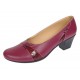 Marimea 39 Pantofi dama eleganti piele naturala grena LP36XGR