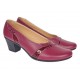 Marimea 39 Pantofi dama eleganti piele naturala grena LP36XGR