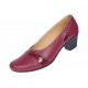 Marimea 39 Pantofi dama eleganti piele naturala grena LP36XGR