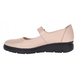 Oferta marimea 35, 39 - Pantofi dama din piele naturala cu bareta, Bej - LP38BEJ
