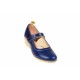 Oferta marimea 38 - Pantofi dama din piele naturala cu arici, casual foarte comozi MALTA - LP38BL