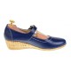 Oferta marimea 38 - Pantofi dama casual din piele naturala cu bareta MALTA - LP38BL