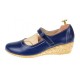 Oferta marimea 38 - Pantofi dama casual din piele naturala cu bareta MALTA - LP38BL
