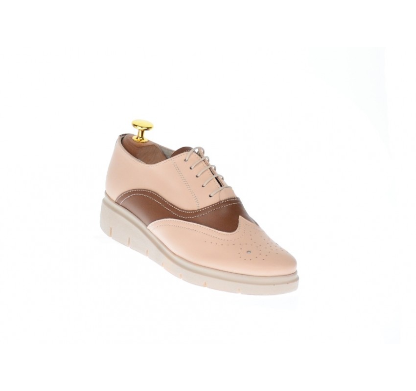 OFERTA! Marimea 36, Pantofi dama casual, din piele naturala Bej, LP40BB