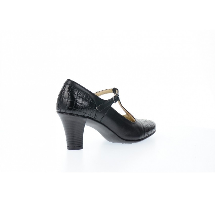 Oferta marimea 40, pantofi dama din piele naturala cu varf lacuit, fabricati in Romania, P50N