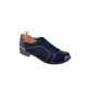 Oferta marimea 38, 40  -  Pantofi dama, casual, din piele naturala intoarsa si lac,  bleumarin - LP53BLBL
