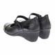 Oferta marimea 39 - Pantofi dama, casual, din piele naturala in combinatie cu piele lac, cu platforme de 5 cm - LP60NLAC