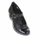 Oferta marimea 39 - Pantofi dama, casual, din piele naturala in combinatie cu piele lac, cu platforme de 5 cm - LP60NLAC