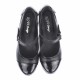 Oferta marimea 39 - Pantofi dama, casual, din piele naturala in combinatie cu piele lac, cu platforme de 5 cm - LP60NLAC