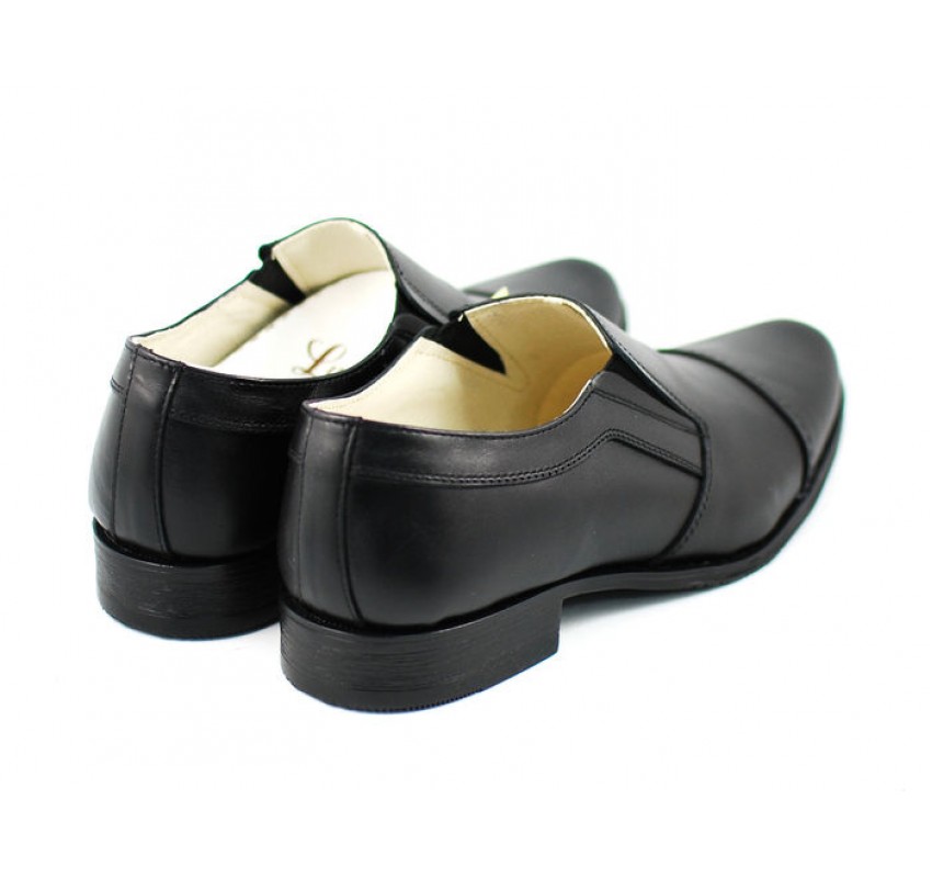 OFERTA  marimea 44 - Pantofi barbati eleganti din piele naturala, cu elastic LP61NEL