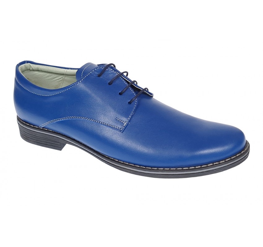 Oferta marimea 39, 42- Pantofi barbati casual - eleganti din piele naturala albastra - LP80ALBASTRU Oferta marimea 39, 42- Pantofi barbati casual - eleganti din piele naturala albastra - LP80ALBASTRU