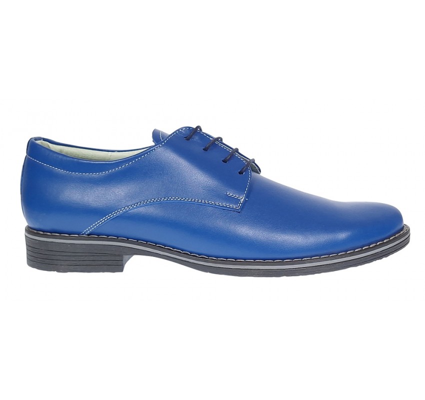 Oferta marimea 39, 42- Pantofi barbati casual - eleganti din piele naturala albastra - LP80ALBASTRU Oferta marimea 39, 42- Pantofi barbati casual - eleganti din piele naturala albastra - LP80ALBASTRU