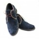 Pantofi barbati la reducere din piele Intoarsa naturala bleumarin LP80VELBL