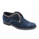 Pantofi barbati la reducere din piele Intoarsa naturala bleumarin LP80VELBL