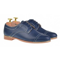 Marimea 36, 37 Pantofi dama casual din piele naturala Bleumarin LP995BL