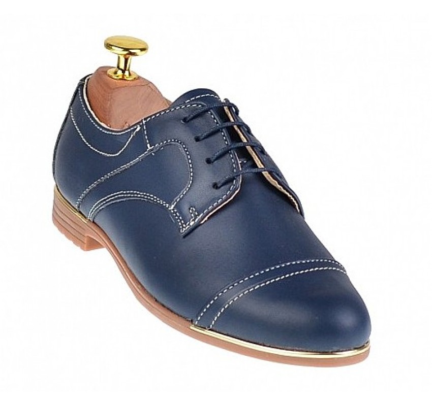 Marimea 36, 37 Pantofi dama casual din piele naturala Bleumarin LP995BL