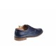 Oferta marimea 41, 43- Pantofi barbati casual din piele naturala box, bleumarin - LPABLM