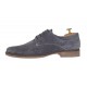 Oferta marimea 40 -Pantofi barbati casual din piele naturala intoarsa gri, LPAGRIVEL2