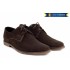 OFERTA  marimea   37,  38,   39 - Pantofi barbati, casual - eleganti din piele naturala intoarsa, maro - LPAMVEL