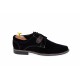 Oferta marimea 41, pantofi casual din piele naturala intoarsa de culoare neagra - LPANM