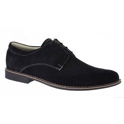 OFERTA marimea 44! Pantofi barbati casual din piele naturala, culoare neagra LPASN