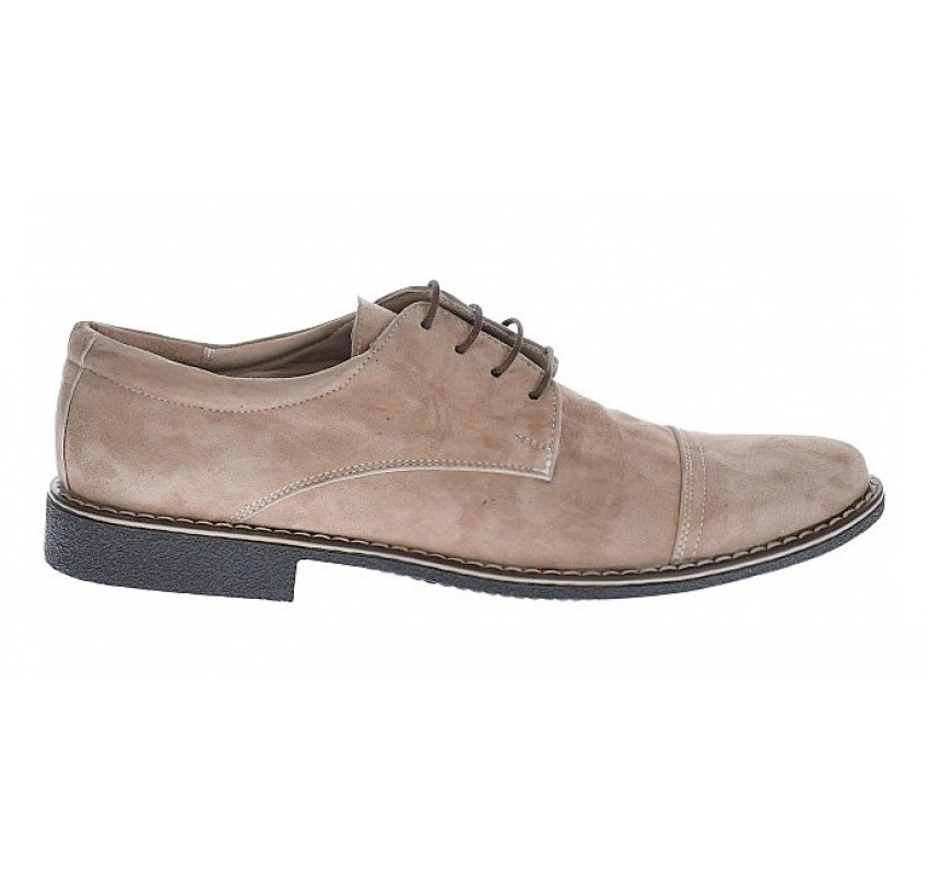 Oferta marimea 43 - Pantofi barbati casual - eleganti din piele naturala intoarsa, bej - LPAVELBEJ2 Oferta marimea 43 - Pantofi barbati casual - eleganti din piele naturala intoarsa, bej - LPAVELBEJ2