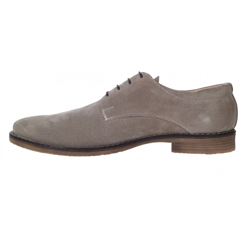 Oferta Pantofi barbati casual din piele naturala intoarsa, culoare bej - LPAVELBEJ3
