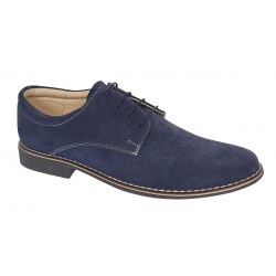 Pantofi barbati casual din piele naturala intoarsa bleumarin - Marimea 39, 41