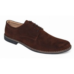 Oferta 42, 44 Pantofi barbati casual din piele naturala intoarsa maro brun LPAVELMARO