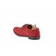 Oferta marimea 41-  Pantofi barbati casual din piele naturala intoarsa, culoare visiniu - LPAVELV