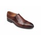 OFERTA MARIMEA  41,   42   -  Pantofi barbati eleganti, din piele naturala, Maro, cu elastic, CIUCALETI SHOES - LPB101TGEM