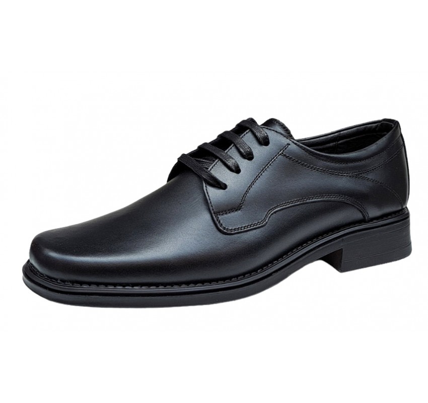 Reducere Pantofi barbati eleganti din piele naturala, Model Politie Pompieri Negru LPB2265N