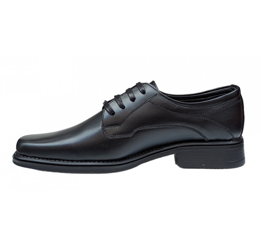 Reducere Pantofi barbati eleganti din piele naturala, Model Politie Pompieri Negru LPB2265N