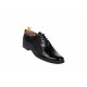 Oferta marimea 40, pantofi barbati eleganti din piele naturala cu aspect sifonat, negru lac, LPMOD1SLAC