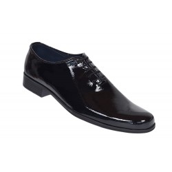 Oferta marimea 40 43 Pantofi barbati eleganti din piele naturala Negru LAC - LPMOD1SLAC