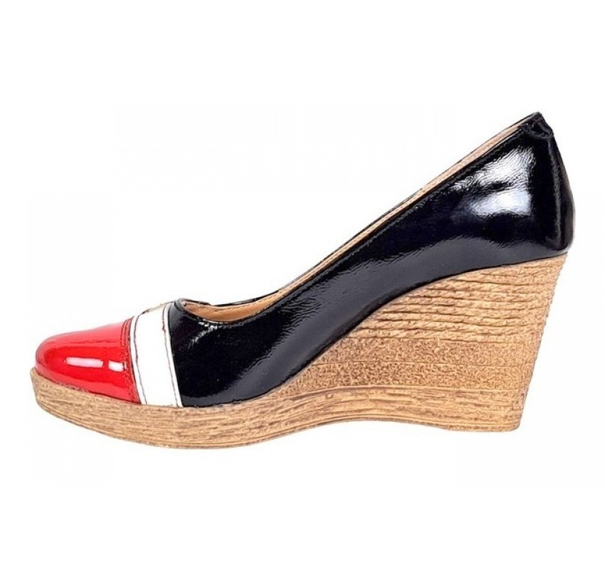 Oferta marimea 36, 37 - Pantofi dama piele naturala cu platforme de 7 cm -  LPTEARAN3