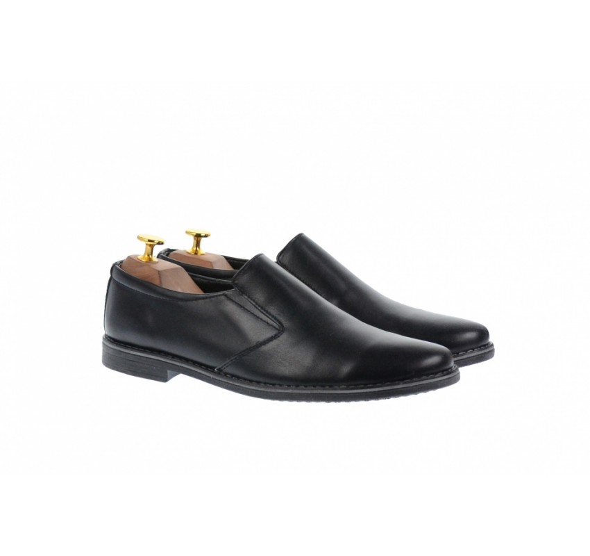 Oferta marimea 40 - Pantofi barbati casual din piele naturala, cu elastic - LROVI34NEL