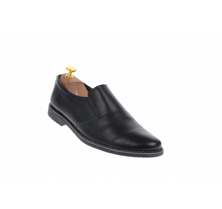 Oferta marimea 40 - Pantofi barbati casual din piele naturala, cu elastic - LROVI34NEL