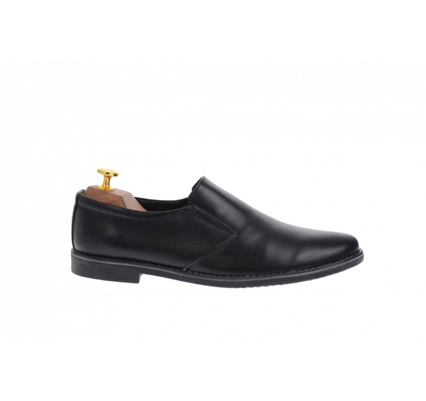Oferta marimea 40 - Pantofi barbati casual din piele naturala, cu elastic - LROVI34NEL