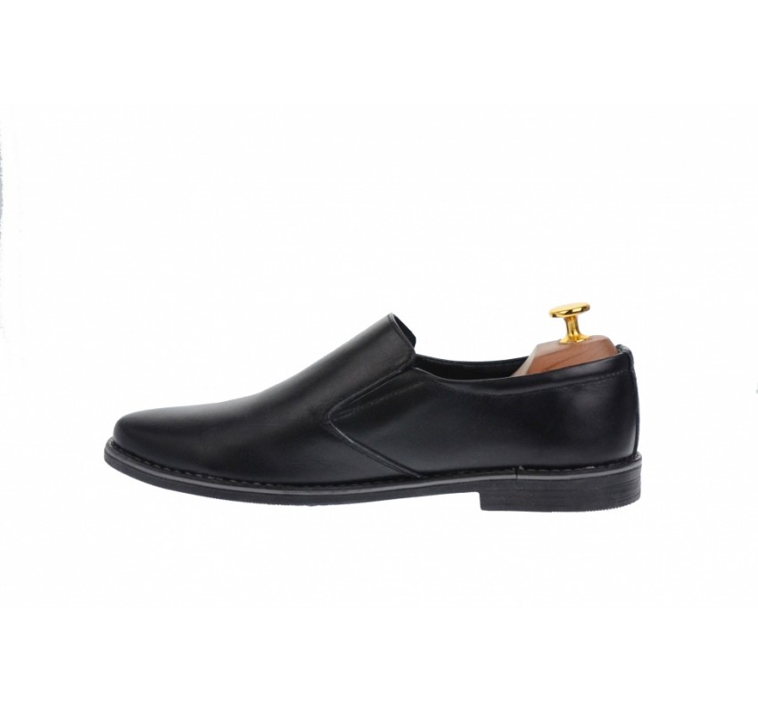 Oferta marimea 40 - Pantofi barbati casual din piele naturala, cu elastic - LROVI34NEL