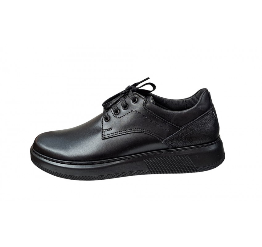 Pantofi casual barbati din piele naturala - Cairo Negru Marimea 40 LRSY2N Pantofi casual barbati din piele naturala - Cairo Negru Marimea 40 LRSY2N